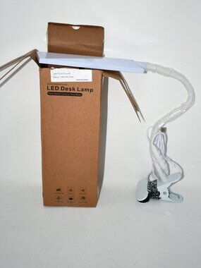 Vansuny Clip-On LED Desk Lamp – Eye-Caring Light, 11 Brightness Levels, 3 Color